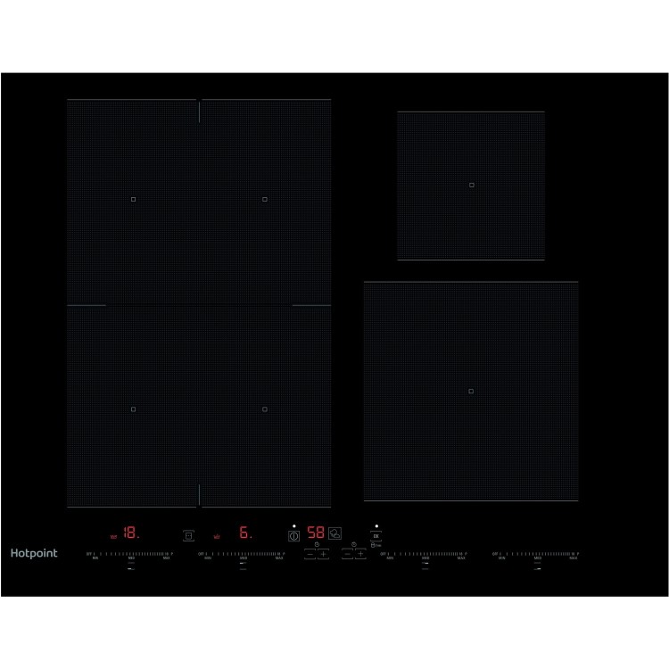 Hotpoint 65cm 4 Zone Induction Hob with Flexi Pro