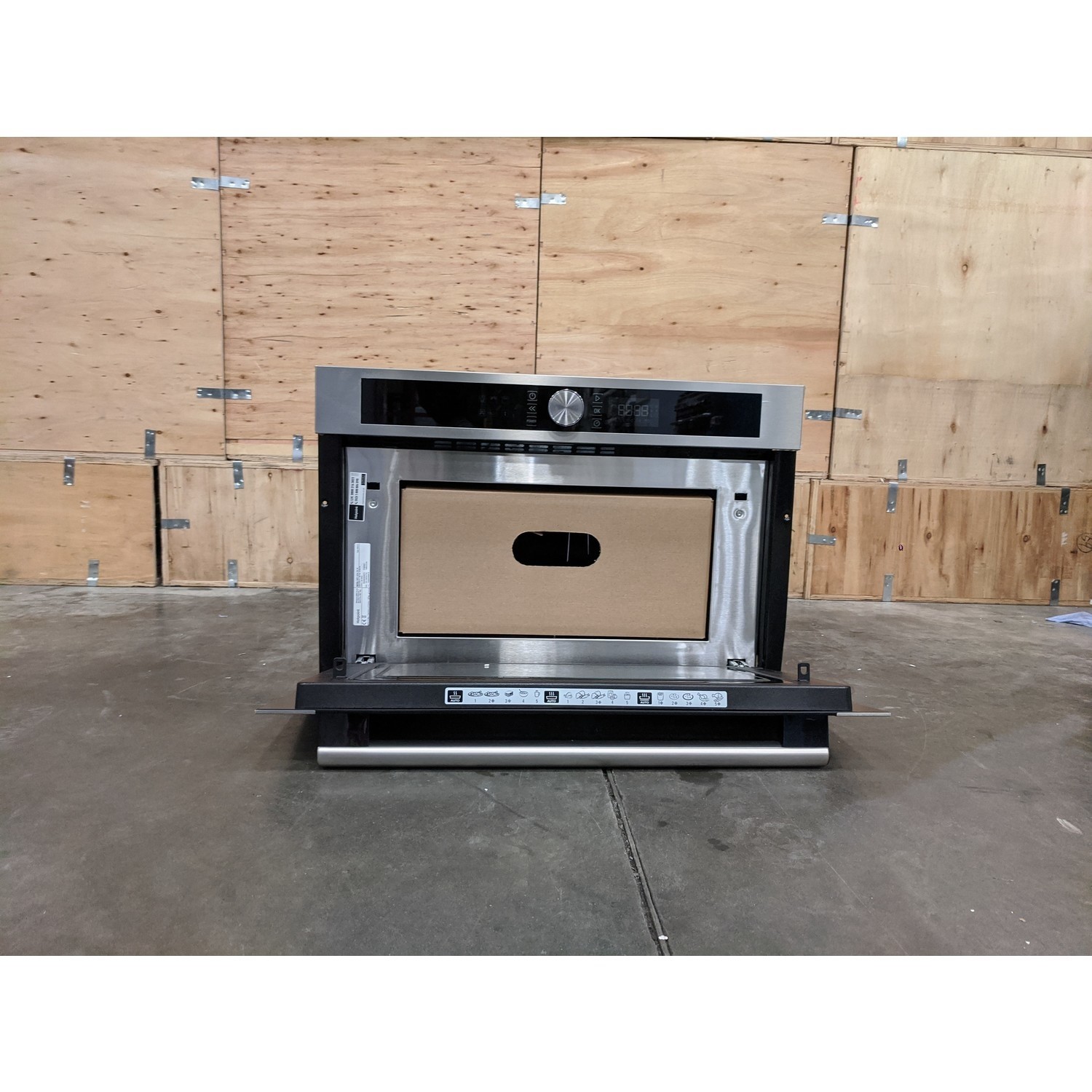 Refurbished Hotpoint MD454IXH Built In 31L with Grill 1000W Microwave