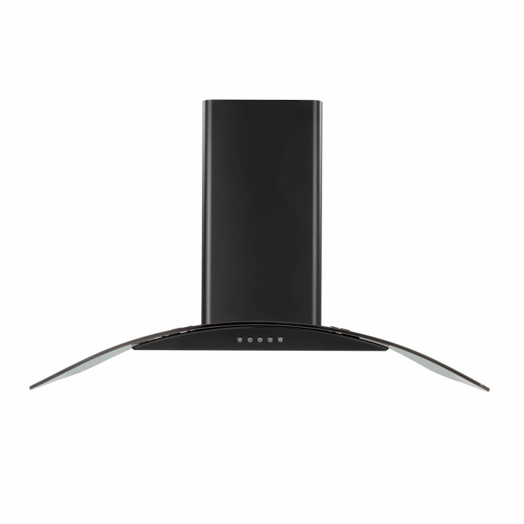 Refurbished electriQ eiq70curvbl 70cm Chimney Cooker Hood Black