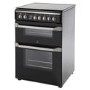 Indesit ID60C2K 60cm Double Oven Electric Cooker With Ceramic Hob - Black