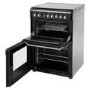 Indesit ID60C2K 60cm Double Oven Electric Cooker With Ceramic Hob - Black