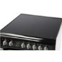Indesit ID60C2K 60cm Double Oven Electric Cooker With Ceramic Hob - Black