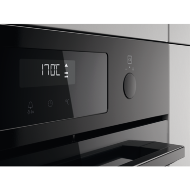 Refurbished Zanussi Series 60 ZOPNX6K2 60cm Single Built In SelfClean Electric Oven Black