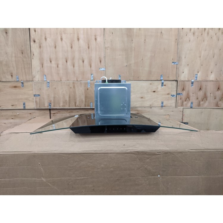 Refurbished Neff D94AFM1N0B 90cm Chimney Cooker Hood with Curved Glass Canopy Stainless Steel