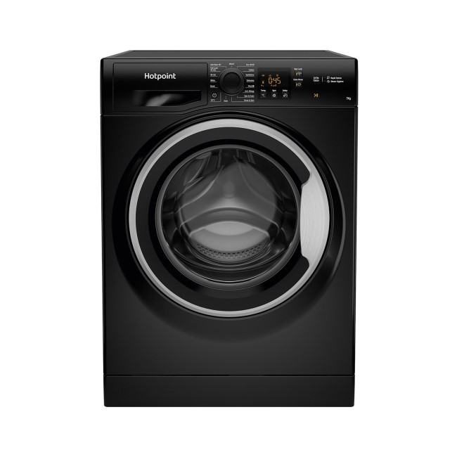 Hotpoint 7kg 1400rpm Freestanding Washing Machine - Black