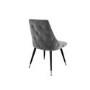 Set of 2 Light Grey Velvet Dining Chairs - Maddy