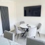 Set of 2 Light Grey Velvet Dining Chairs - Maddy