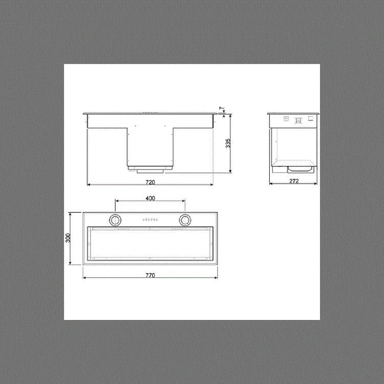 Refurbished Smeg KSEG78PXE 75cm Canopy Cooker Hood Stainless Steel