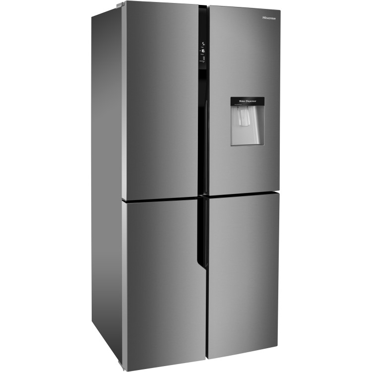 Refurbished Hisense RQ560N4WC1 Freestanding 431 Litre 50/50 Frost Free American Fridge Freezer