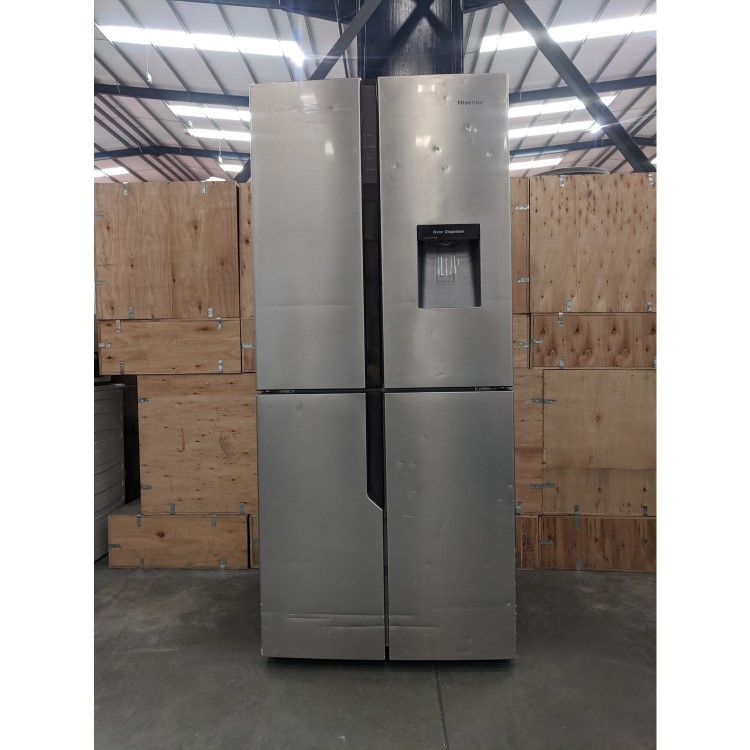 Refurbished Hisense RQ560N4WC1 431 Litre American Fridge Freezer Stainless steel
