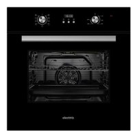 electriQ 65L 9 Function Plug In Electric Fan Single Oven - Black