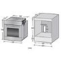 electriQ 65L 9 Function Plug In Electric Fan Single Oven - Black