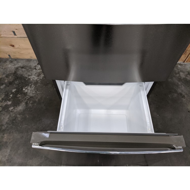 Refurbished Haier HTR3619FNMP Freestanding 345 Litre 70/30 Fridge Freezer Stainless Steel