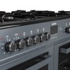 electriQ 100cm Dual Fuel Range Cooker - Slate Grey