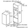 Refurbished Bosch Serie 2 KIR24NSF0G Integrated 221 Litre In-column Larder Fridge