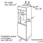 Refurbished Bosch Serie 2 KIR24NSF0G Integrated 221 Litre In-column Larder Fridge