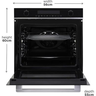 Refurbished 72 Litre Electric Built In Single Oven & Microwave - Black