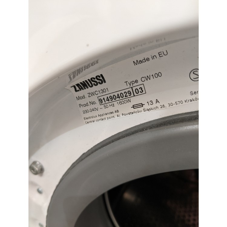 Refurbished Zanussi ZWC1301 Freestanding 3KG 1300 Spin Washing Machine White