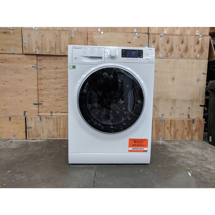 Refurbished Hotpoint RD1076JDUKN Freestanding 10/7KG 1600 Spin Washer Dryer White