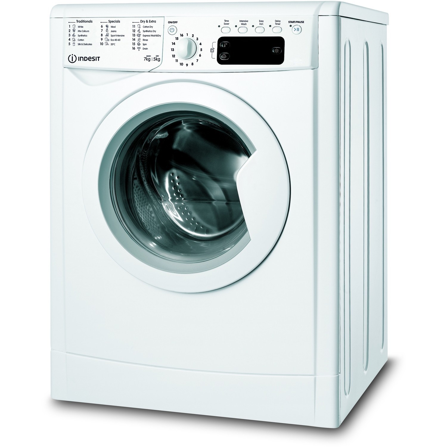Indesit 7kg Wash 5kg Dry 1400rpm Freestanding Washer Dryer - White