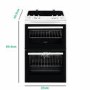 Refurbished Zanussi ZCV46050WA 55cm Electric Cooker With Ceramic Hob