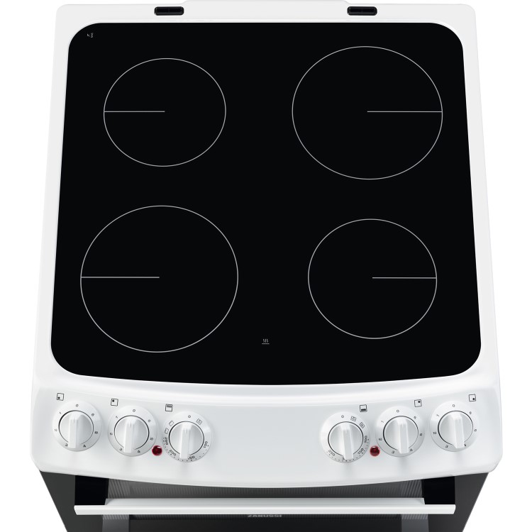 Refurbished Zanussi ZCV46050WA 55cm Electric Cooker With Ceramic Hob