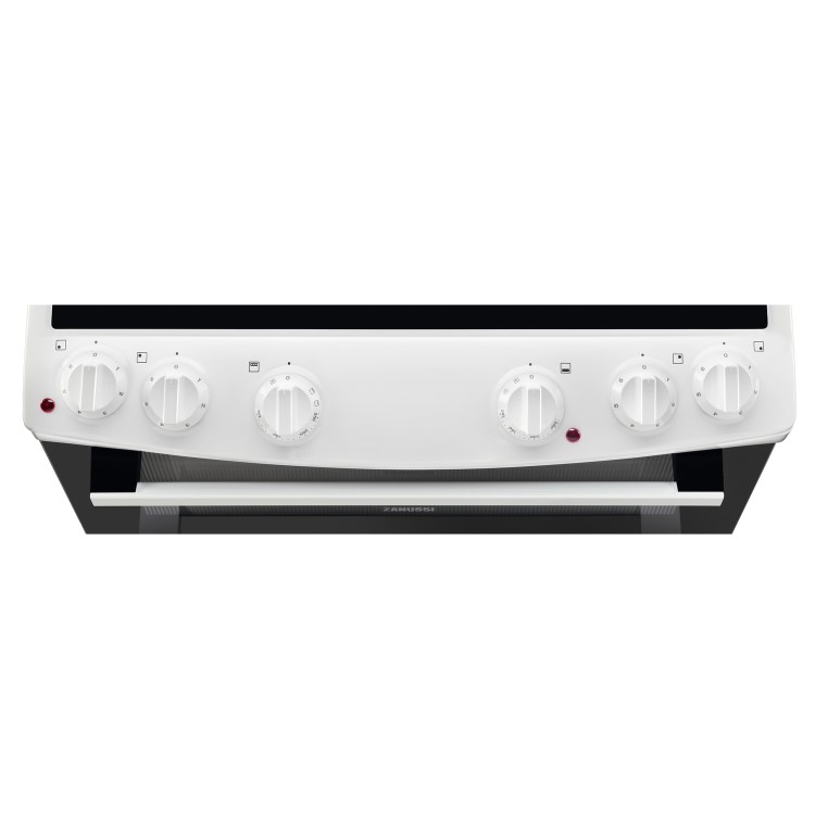 Refurbished Zanussi ZCV46050WA 55cm Electric Cooker With Ceramic Hob
