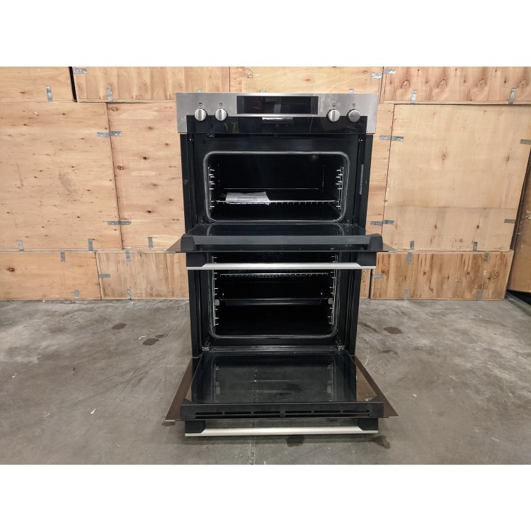 Refurbished AEG DCS431110M 60cm Double Built In Electric Oven with Catalytic Liners Stainless Steel