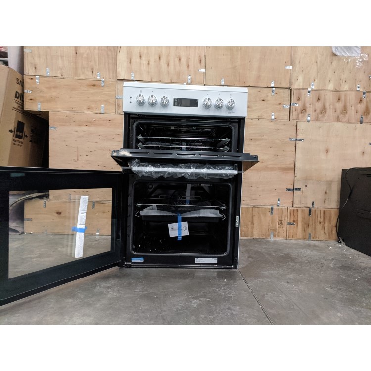 Refurbished Beko KDC653W 60cm Double Oven Electric Cooker White