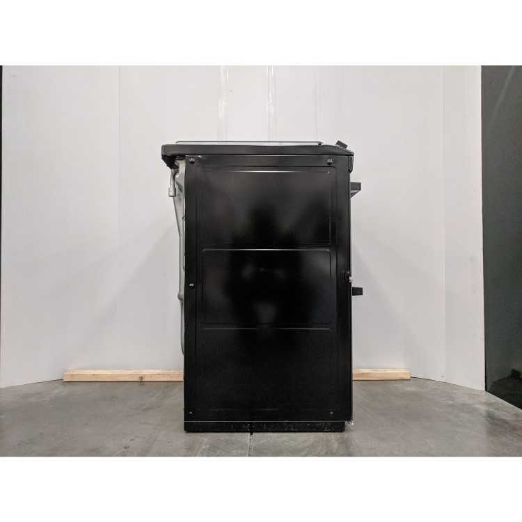 Refurbished Zanussi ZCK66350BA 60cm Double Oven Dual Fuel Cooker with Lid Black