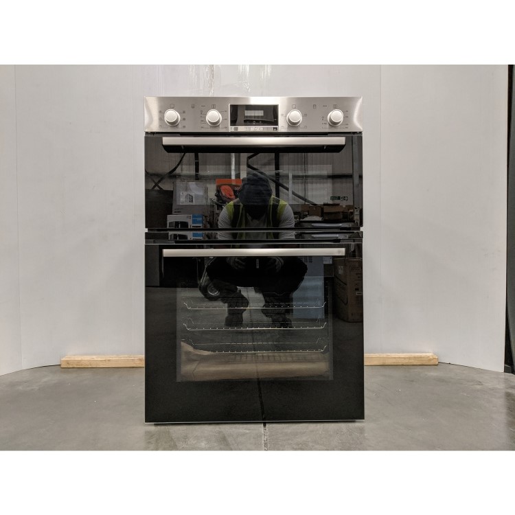Refurbished Bosch Serie 2 MBS133BR0B 60cm Double Built In Electric Multifunction Oven Stainless Steel