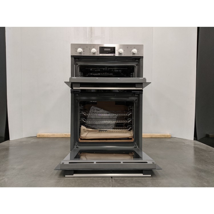 Refurbished Bosch Serie 2 MBS133BR0B 60cm Double Built In Electric Multifunction Oven Stainless Steel