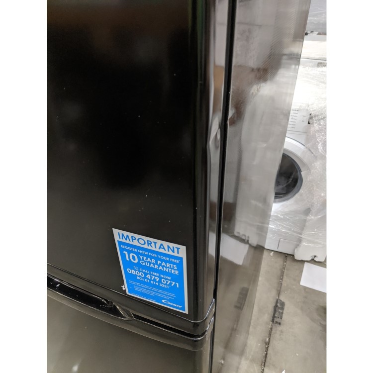 Refurbished Candy CHCS517FBWDK Freestanding 248 Litre 50/50 Fridge Freezer With Water Dispenser Black