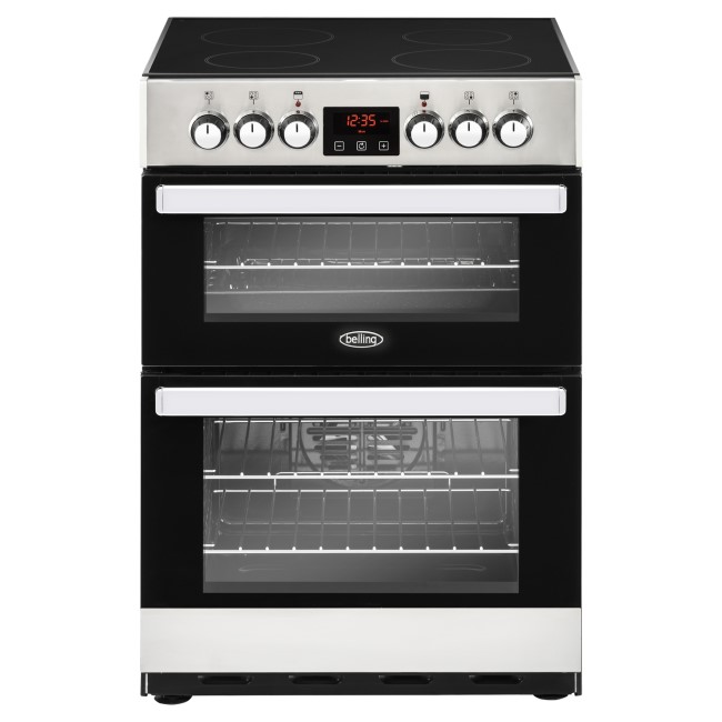 Belling Cookcentre 60E 60cm Double Oven Electric Cooker - Stainless Steel