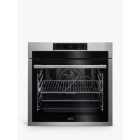 Refurbished AEG SenseCook BPE748380M 60cm Single Built In Electric Oven Stainless Steel