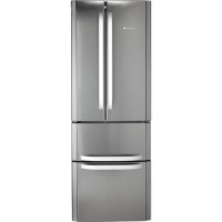 Hotpoint FFU4DX Quadrio 70cm Wide Frost Free Freestanding Fridge Freezer Stainless Steel