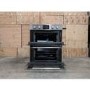 Refurbished Zanussi ZOF35601XK 60cm Double Built Under Electric Oven with Catalytic Liners Stainless Steel