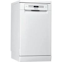 Refurbished Hotpoint HSFO3T223WUKN Slimline 10 Place Freestanding Dishwasher White