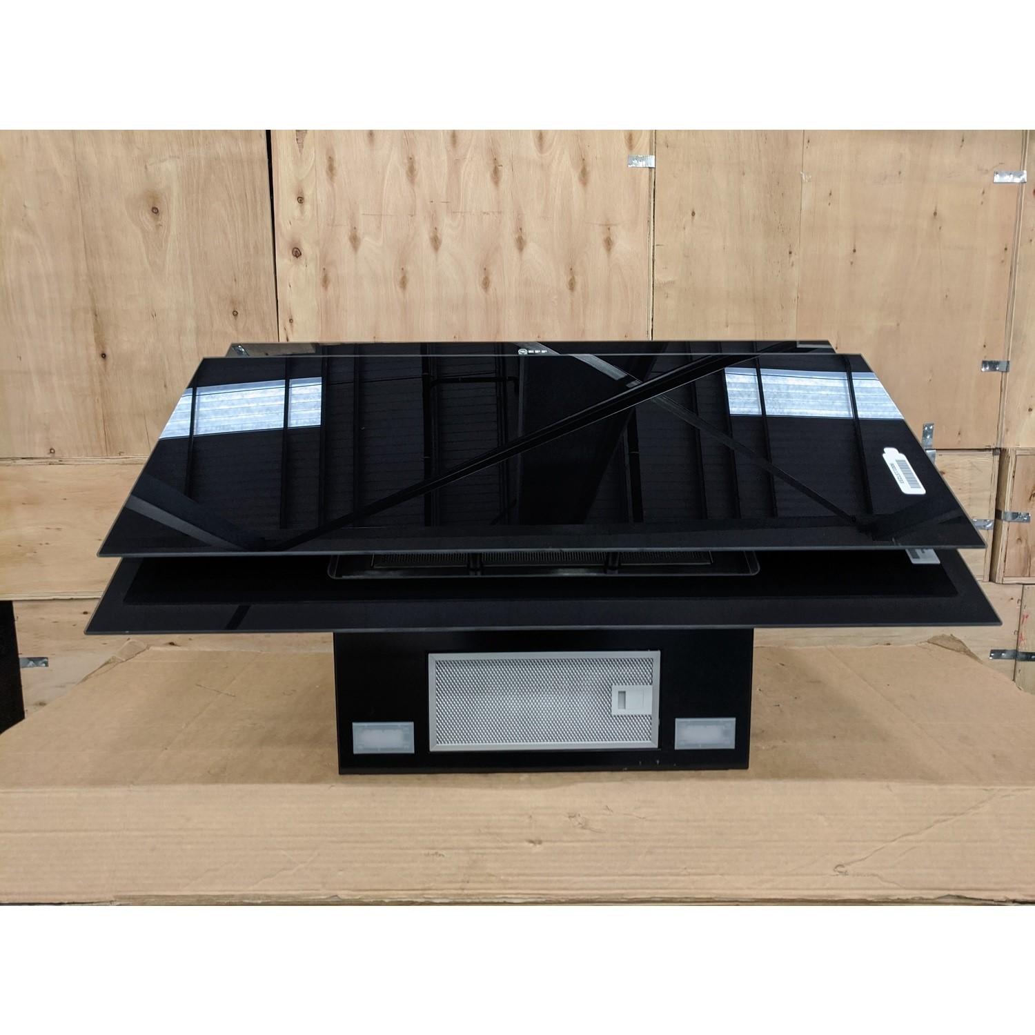 Refurbished Neff N50 D95IHM1S0B 90cm Angled Cooker Hood Black
