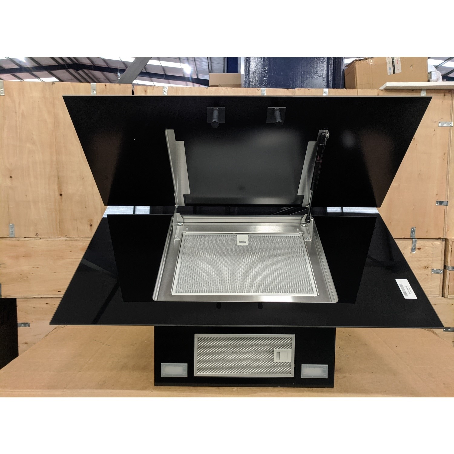 Refurbished Neff N50 D95IHM1S0B 90cm Angled Cooker Hood Black