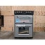 Refurbished Belling Farmhouse 60DF 60cm Double Oven Dual Fuel Mini Range Cooker - Silver