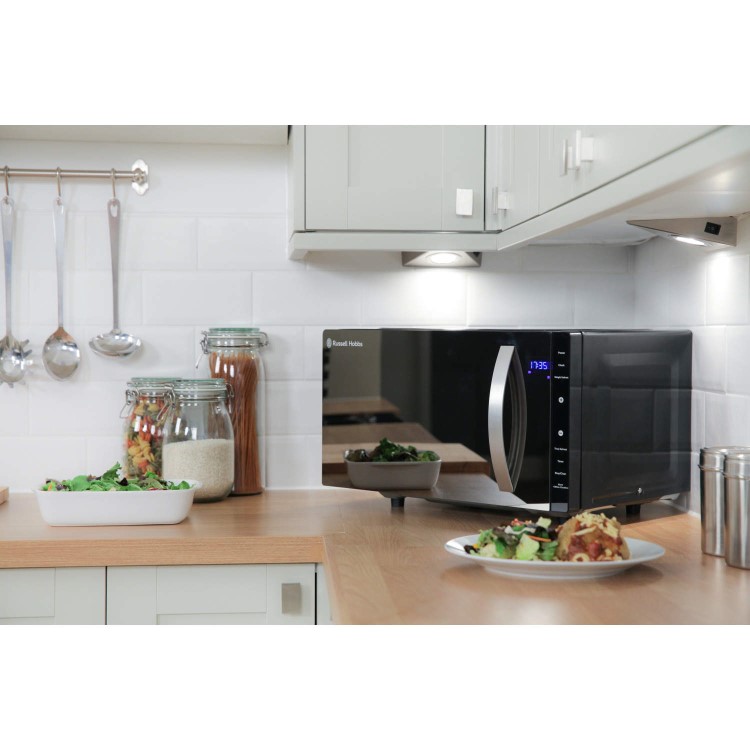 Russell Hobbs RHFM2363B 23L Freestanding Solo Flatbed Microwave - Black