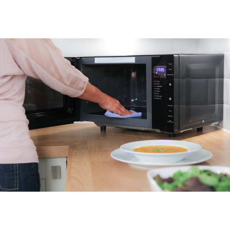 Russell Hobbs RHFM2363B 23L Freestanding Solo Flatbed Microwave - Black