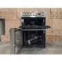 Refurbished Hotpoint Ultima HUE61X 60cm Double Oven Electric Cooker with Ceramic Hob Stainless Steel