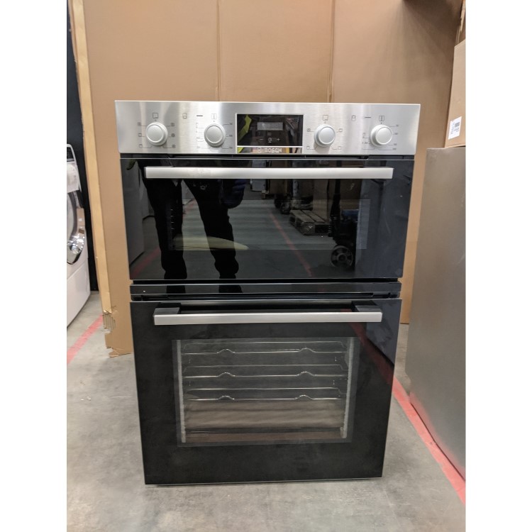 Refurbished Bosch Serie 2 MBS133BR0B 60cm Double Built In Electric Oven Stainless Steel