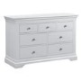 Pale Grey 4 + 3 Drawer Wide Chest of Drawers - Olivia