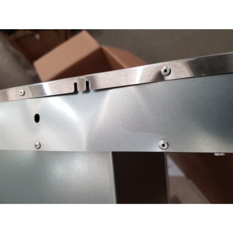 Refurbished Belling Cookcentre 444410343 90cm Flat Chimney Cooker Hood Stainless Steel