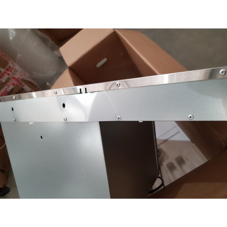 Refurbished Belling Cookcentre 444410343 90cm Flat Chimney Cooker Hood Stainless Steel