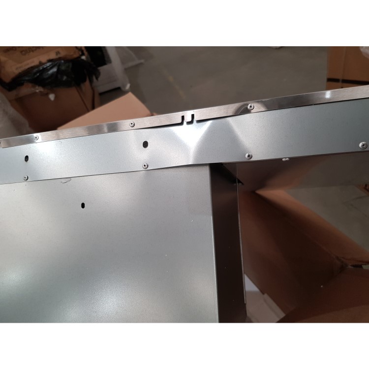 Refurbished Belling Cookcentre 444410343 90cm Flat Chimney Cooker Hood Stainless Steel