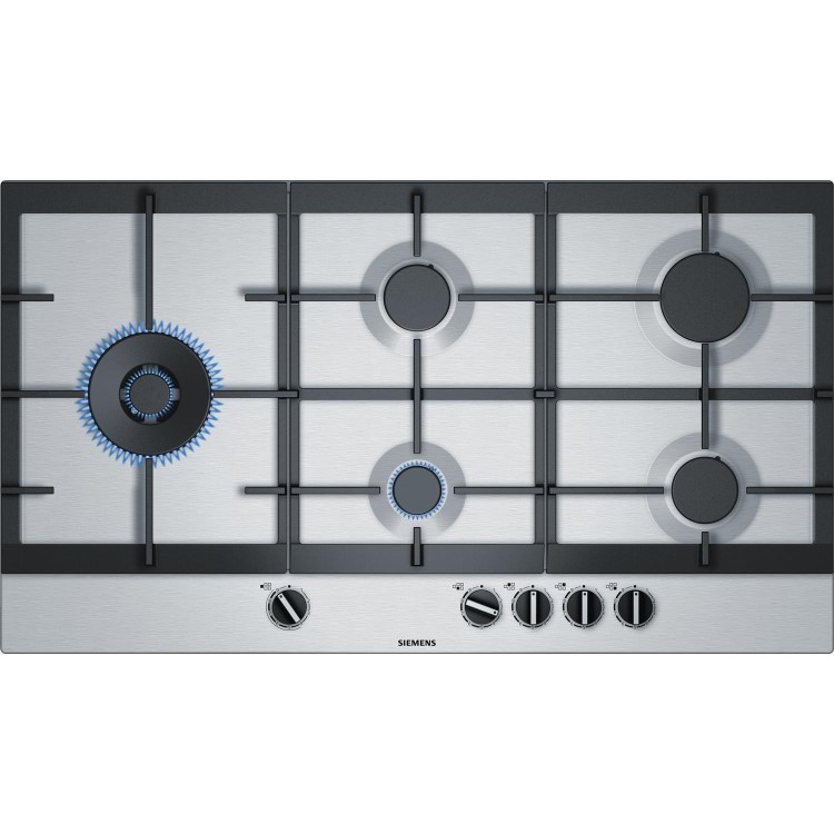 Refurbished Siemens iQ500 EC9A5SB90 92cm 5 Burner Gas Hob Stainless Steel